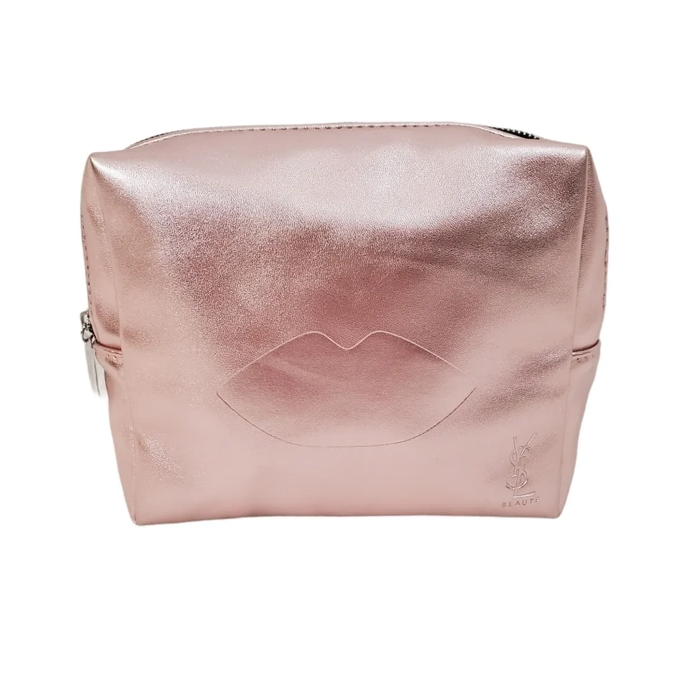 Yves Saint Laurent YSL Pink Shimmer Costmetic Bag Like New